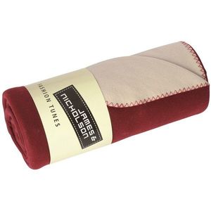 James & Nicholson (Daiber) Fleece deka 150x170 cm JN952 - Bordeaux / smotanová | 150 x 170 cm vyobraziť