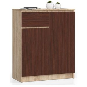 Komoda Kiara 80 cm 2 skrinky a 1 zásuvka dub sonoma/wenge vyobraziť