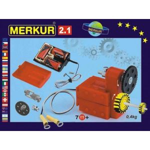 MERKUR 2.1 Stavebnica Elektromotoriek v krabici 26x18x5cm vyobraziť