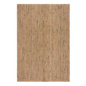 Obojstranný ručne tkaný jutový koberec v zeleno-prírodnej farbe 200x290 cm Jute Boucle Green – Flair Rugs vyobraziť