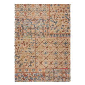 Ručne tkaný koberec s prímesou juty v prírodnej farbe 80x150 cm Taylor Patchwork – Flair Rugs vyobraziť