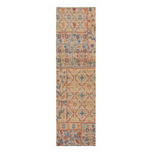 Ručne tkaný behúň s prímesou juty v prírodnej farbe 60x230 cm Taylor Patchwork – Flair Rugs vyobraziť