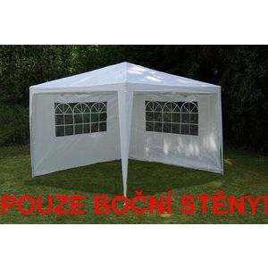 Záhradný párty stan - biely 3 x 3 m + 2 bočné steny vyobraziť