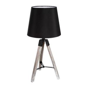 Atmosphera Atmosphera - Stolná lampa RUNO 1xE27/25W/230V drevo/čierna vyobraziť