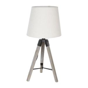 Atmosphera Atmosphera - Stolná lampa RUNO 1xE27/25W/230V drevo/biela vyobraziť