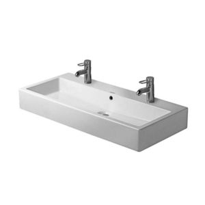 DURAVIT - Vero Dvojumývadlo, 100x47 cm, s 2 otvormi na batérie, alpská biela 0454100024 vyobraziť