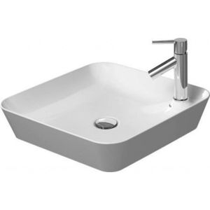 DURAVIT - Cape Cod Umývadlo na dosku, 46x46 cm, bez prepadu, s otvorom na batériu, DuraCeram, biela 2340460000 vyobraziť