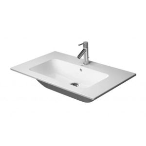 DURAVIT - ME by Starck Umývadlo nábytkové, 83x49 cm, s prepadom, s otvorom na batériu, WonderGliss, biela 23368300001 vyobraziť