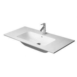 DURAVIT - ME by Starck Umývadlo nábytkové, 103x49 cm, s prepadom, s otvorom na batériu, WonderGliss, biela 23361000001 vyobraziť