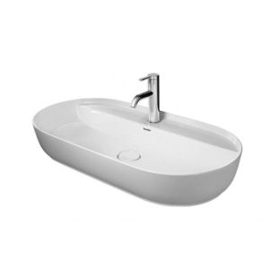 DURAVIT - Luv Umývadlo na dosku, 80x40 cm, s 1 otvorom, DuraCeram, s WonderGliss, alpská biela 03808000001 vyobraziť