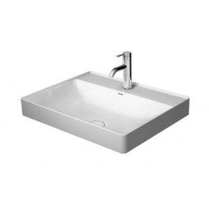 DURAVIT - DuraSquare Umývadlová misa, 60x47 cm, bez prepadu, s otvorom na batériu, DuraCeram, biela 2354600041 vyobraziť