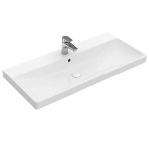 VILLEROY & BOCH - Avento Umývadlo nábytkové, 80x47 cm, s prepadom, otvor na batériu, alpská biela 41568001 vyobraziť