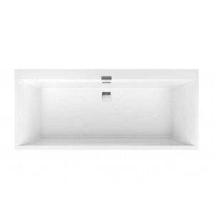 VILLEROY & BOCH - Squaro Edge 12 Vaňa Duo, 170x75 cm, Quaryl, biela UBQ170SQE2DV-01 vyobraziť