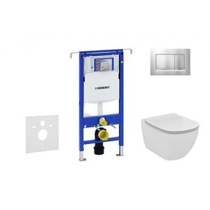 GEBERIT - Duofix Modul na závesné WC s tlačidlom Sigma30, matný chróm/chróm + Ideal Standard Tesi - WC a doska, Aquablade, SoftClose 111.355.00.5 NU7 vyobraziť