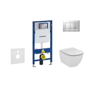 GEBERIT - Duofix Modul na závesné WC s tlačidlom Sigma30, matný chróm/chróm + Ideal Standard Tesi - WC a doska, Aquablade, SoftClose 111.300.00.5 NU7 vyobraziť