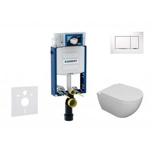 GEBERIT - Kombifix Set predstenovej inštalácie, klozetu Oudee a dosky softclose, tlačidlo Sigma30, biela/chróm SANI15CA3102 vyobraziť
