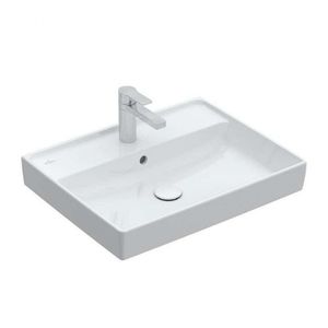 VILLEROY & BOCH - Collaro Umývadlo nábytkové 60x47 cm, s prepadom, otvor na batériu, CeramicPlus, alpská biela 4A336GR1 vyobraziť