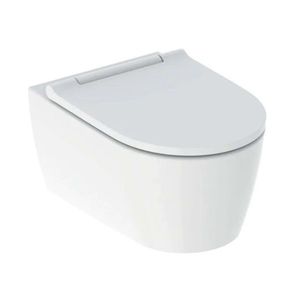 GEBERIT - ONE Závesné WC s doskou SoftClose, TurboFlush, matná biela/lesklý chróm 500.202.JT.1 vyobraziť