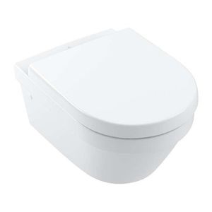 VILLEROY & BOCH - Architectura Závesné WC s WC doskou SoftClosing, DirectFlush, CeramicPlus, alpská biela 4694HRR1 vyobraziť