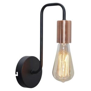 Candellux Čierne nástenné svíetidlo Herpe pre žiarovku E27 21-66855 vyobraziť