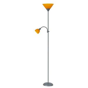 Rabalux Strieborná stojacia lampa Action s oranžovými tienidlami pre žiarovky E27+E14 4026 vyobraziť