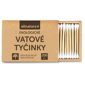 Allnature Ekologické vatové tyčinky, 200 ks vyobraziť