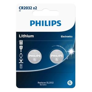 Philips Batéria CR2032 3 V, lítiová gombíková, 2 ks vyobraziť