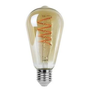 Rabalux Dekoratívna LED filament žiarovka s točeným vláknom, jantárová, E27, ST64, 4W, 300lm, 2200K, 20000h. vyobraziť