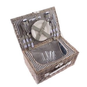 Prútený piknikový kôš pre 2 osoby s termoboxom, 42 x 28 x 20 cm, 3, 25 kg vyobraziť