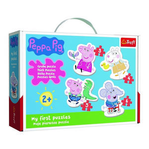 TREFL Baby puzzle Prasátko Peppa 4v1 (3, 4, 5, 6 dílků) vyobraziť