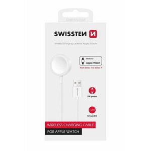 SWISSTEN Magnetický nabíjací kábel pre Apple Watch USB, 1, 2 m, biela vyobraziť