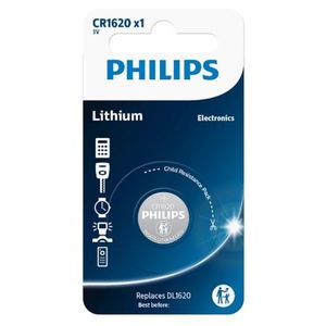 Philips Batéria CR1620 3 V, lítiová gombíková vyobraziť