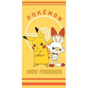 Detská osuška Pokémon Pikachu a Scorbunny, 70 x 140 cm vyobraziť