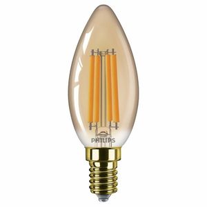 Philips LED filament žiarovka E14 B35 6W (40W) 1800K nestmievateľná, jantárová vyobraziť