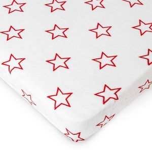 4Home Prestieradlo mikroflanel Stars red, 160 x 200 cm vyobraziť