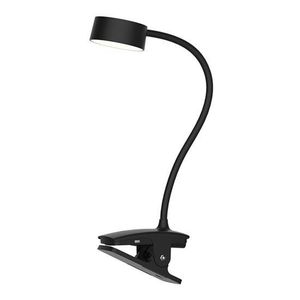 SOLIGHT WO3001-B LED STOLNA NABIJACIA LAMPICKA, 2W, 210LM, 3CCT, CIERNA, CLIP vyobraziť