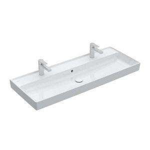 VILLEROY & BOCH - Collaro Dvojumývadlo nábytkové, 120x47 cm, s prepadom, 2 otvory na batériu, alpská biela 4A33C401 vyobraziť