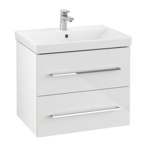 VILLEROY & BOCH - Avento Umývadlová skrinka, 63x51x45 cm, 2 zásuvky, Crystal White A89000B4 vyobraziť