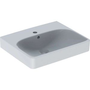 GEBERIT - Smyle Square Umývadlo, 50x41 cm, s prepadom, otvor na batériu, biela 500.256.01.1 vyobraziť