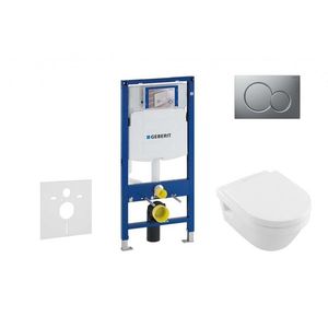 GEBERIT - Duofix Set predstenovej inštalácie, klozetu a dosky Villeroy & Boch, tlačidla Sigma01, DirectFlush, SoftClose, CeramicPlus, matný chróm 111.300.00.5 NB3 vyobraziť