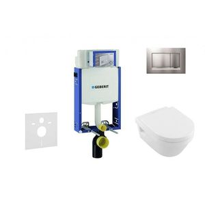 GEBERIT - Kombifix Set predstenovej inštalácie, klozetu a dosky Villeroy & Boch, tlačidla Sigma30, DirectFlush, SoftClose, CeramicPlus, matný chróm/chróm 110.302.00.5 NB7 vyobraziť