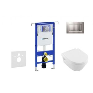 GEBERIT - Duofix Modul na závesné WC s tlačidlom Sigma30, matný chróm/chróm + Villeroy Boch - WC a doska, DirectFlush, SoftClose, CeramicPlus 111.355.00.5 NB7 vyobraziť