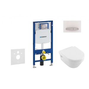 GEBERIT - Duofix Set predstenovej inštalácie, klozetu a dosky Villeroy & Boch, tlačidla Sigma50, DirectFlush, SoftClose, CeramicPlus, alpská biela 111.300.00.5 NB8 vyobraziť