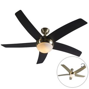 Stropný ventilátor zlatý s diaľkovým ovládaním - Cool vyobraziť