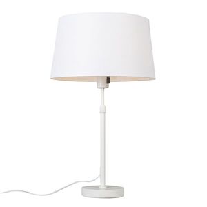 Stolová lampa biela s tienidlom biela 35 cm nastaviteľná - Parte vyobraziť