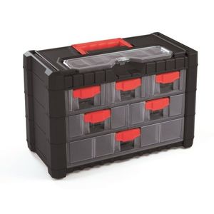 Organizér závěsný MULTIX 40 x 20 x 26 cm černo-červený vyobraziť