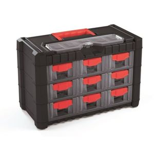 Organizér závěsný MULTIX II 40 x 20 x 26 cm černo-červený vyobraziť