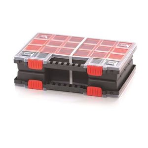 Organizér ZERGOB DUO 34, 4 x 24, 9 x 10 cm černo-červený vyobraziť