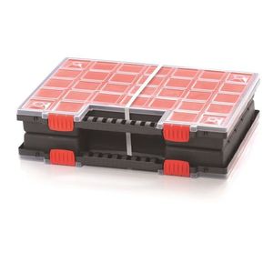 Organizér ZERGOB DUO 39, 9 x 30, 3 x 10 cm černo-červený vyobraziť