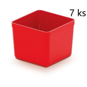 Sada úložných boxů 7 ks UNITEX 5, 5 x 5, 5 x 16, 5 cm červená vyobraziť